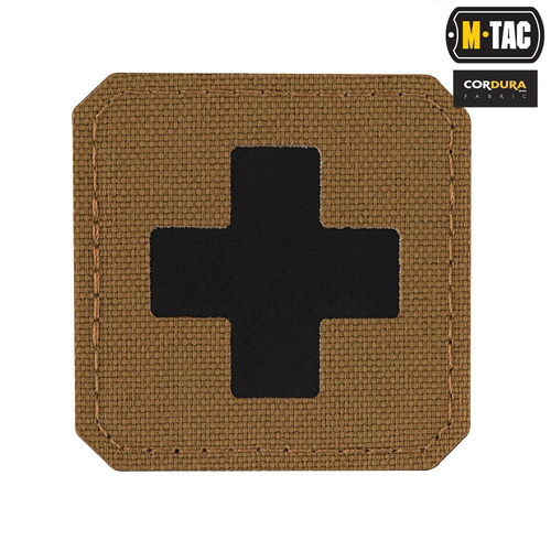M-Tac - Medic Cross Laser Cut Patch - Cordura 500D - Schwarz / Coyote - 51122502