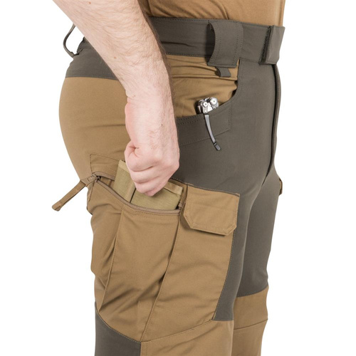 Helikon - Hybrid Outback Pants Hose - DuraCanvas - Taiga Green / Black - SP-HOP-DC-0901A
