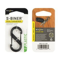 Nite Ize - S-Biner #2 Plastic Black Gate - Czarny - SBP2-03-01BG