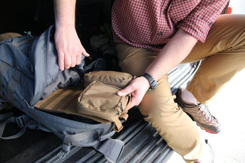 Helikon - Klettverschluss-Paneel Einsatz MOLLE Adapter 2 - Cordura - Shadow Grey - IN-MA2-CD-35