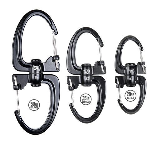 Nite Ize - Karabińczyk	S-Biner 360 SlideLock Dual Carabiner #2 - Czarny - SBLR2-01-R3