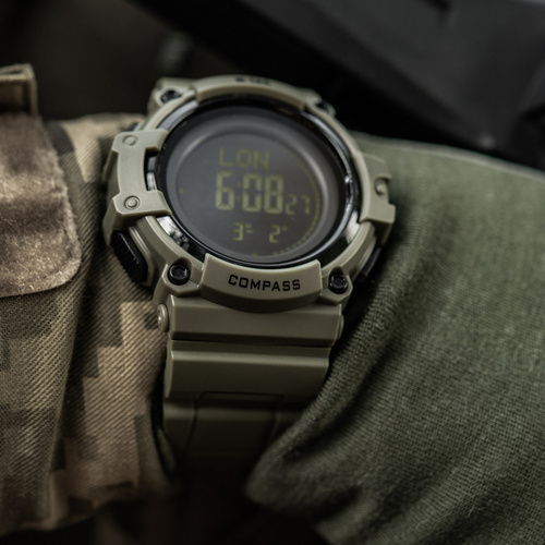 M-Tac - Taktische Uhr mit Kompass 2233 - Ranger Green - 50010001