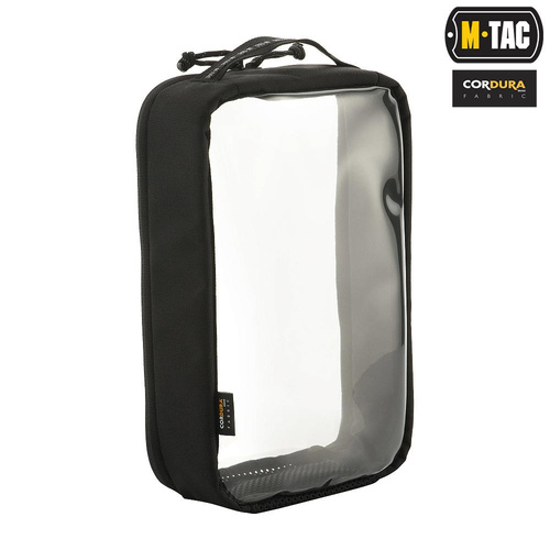 M-Tac - Organizer przezroczysty Elite Small - 22 х 14 cm - Czarny - 10147002-S