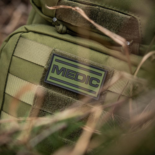 M-Tac - Medic 3D PVC Aufnäher - Schwarz/Oliv - 51125102