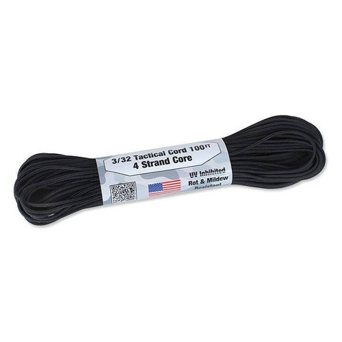Atwood Rope MFG - Tactical Cord 3/32 - 2,2 mm - Black - 100ft