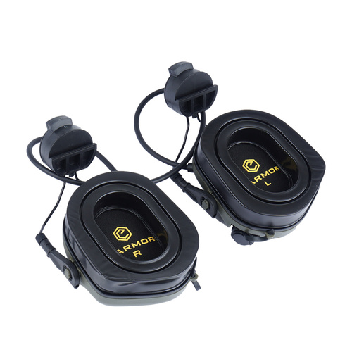 Earmor - Gehörschutz Kapselgehörschutz M31H PLUS für FAST-Helme - Schwarz - M31H-BK/ARC (PLUS)
