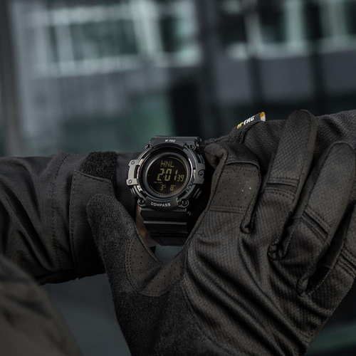 M-Tac - Taktische Uhr mit Kompass 2233 - Schwarz - 50010002