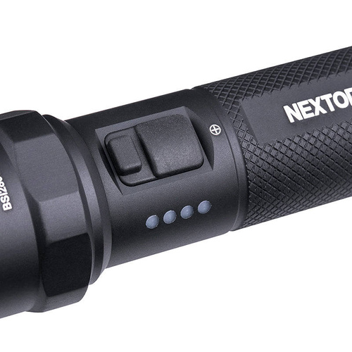 NEXTorch - Latarka taktyczna LED P84 z akumulatorem 4800 mAh - 3000 lm - Czarna - P84