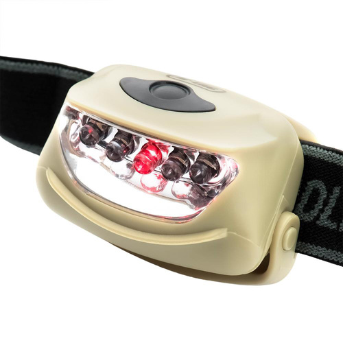 M-Tac - Latarka czołowa 4+1 LED - Khaki - MTC-HL-022