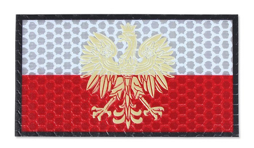 Combat-ID - Naszywka Polska Godło 3D - Duża - Kolor - Gen I