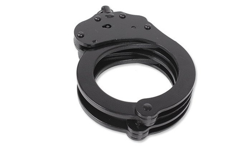 Alcyon - Stahl-Handschellen - Double Lock - Schwarz - 5050-B
