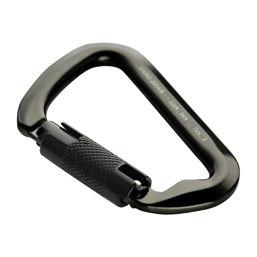 M-Tac - Aluminum Snap Hook with Key Lock - 10 cm - Gray - MTC-HDS30