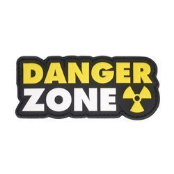 101 Inc. - 3D-Aufnäher - Gefahrenzone - gelb / weiß - 444130-7332