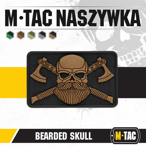 M-Tac - Naszywka - Bearded Skull - 3D PVC  - 51113205
