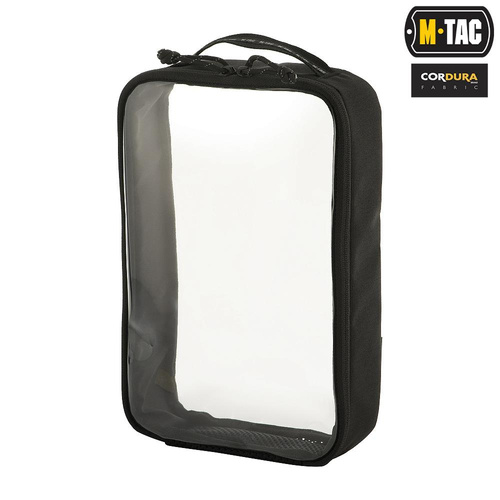 M-Tac - Organizer przezroczysty Elite Small - 22 х 14 cm - Czarny - 10147002-S