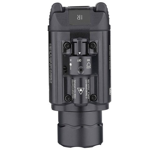 Olight - Latarka taktyczna na broń z celownikiem laserowym BALDR IR - 1350 lumenów - Czarna