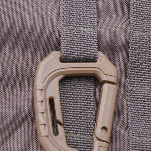 Mil-Tec - Karabińczyk Tactical Carabiner MOLLE - Polimer - 2 sztuki - Zielony OD - 15922501