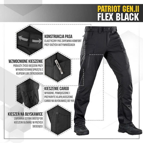 M-Tac - Patriot Gen II Flex Pants  - Black - 20056802