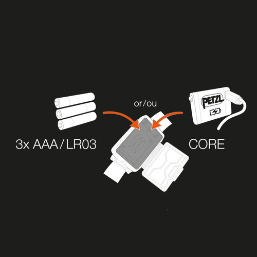Petzl - Stirnlampe Actik Core - 625 lm - Schwarz - E065AB00