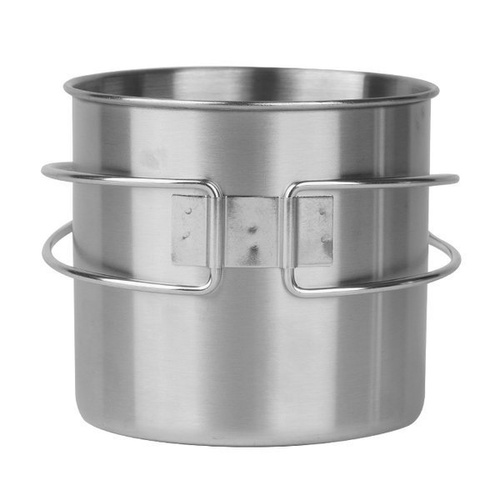 Mil-Tec - Edelstahlbecher mit klappbarem Griff - 600 ml - 14602600