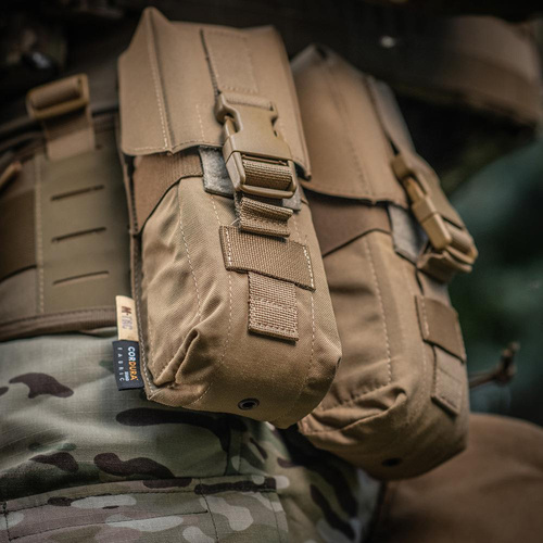 M-Tac - Ładownica na dwa magazynki AR/AK - Fastex - Cordura 500D - Woojin - Coyote - 10013105