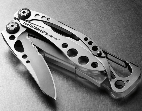 Leatherman - Multitool Skeletool - 7 Werkzeuge - Silber - 830920