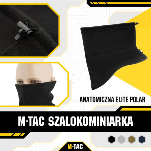 M-Tac - Elite Anatomical Scarf - Black - 40018002