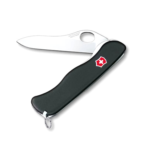 Victorinox - Pocket Knife Sentinel Clip - Sheepsfoot - 1.4410 - Black - 0.8416.M3