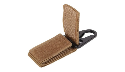 101 Inc. - MOLLE-Karabinerhaken mit Schlüsselring - 2 Stück - Coyote