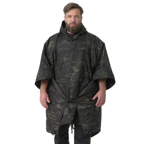 Helikon - Poncho Swagman Roll - Climashield Apex - Multicam Black - PO-SMR-BL-0C
