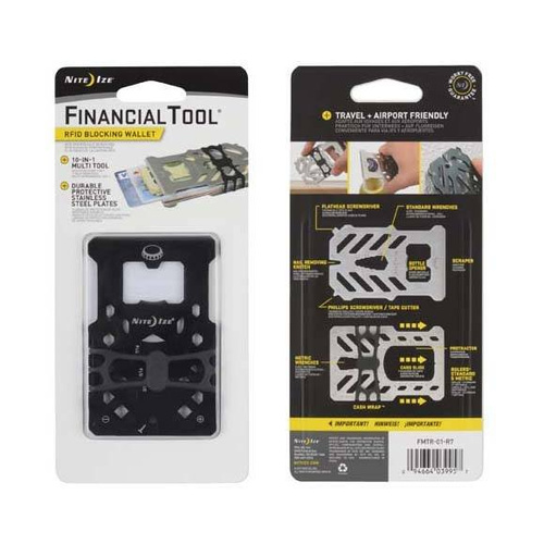 Nite Ize - FinancialTool RFID-Blockierung Geldbörse - Schwarz - FMTR-01-R7