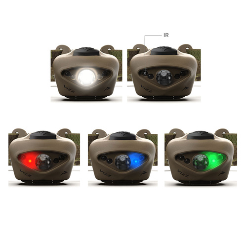 Princeton Tec - VIZZ TAC MPLS Headlamp - TAN / MultiCam - VIZZ-MPLS-MC 