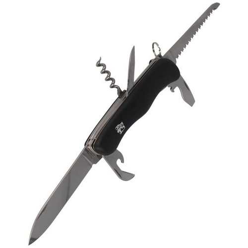 Mikov - Multifunktionstaschenmesser Praktik 110 mm - 6 Werkzeuge - Schwarz - 115-NH-6/AK BLK