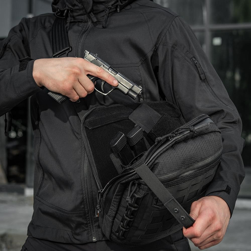 M-Tac - Torba kieszeń pionowa Laser Cut Hex - Czarna - 10241002