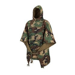 Helikon - Poncho Swagman Roll - Windpack - Climashield - Woodland - PO-SMR-NL-03