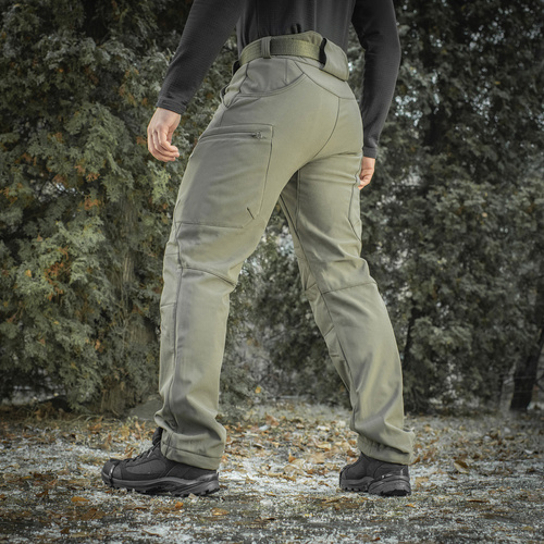 M-Tac - Spodnie Softshell Winter - Oliwkowe - 20306001