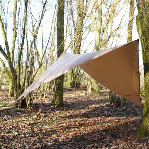 TF-2215 - Tourist tarp 3x3 m - Wolf Brown - 319562