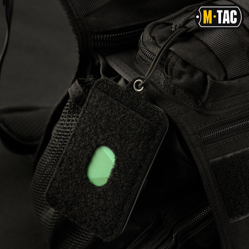 M-Tac - Patch Panel with ID Card Pocket with Lanyard - Black - 10118002