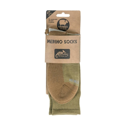 Helikon - Socken Merino - Olive Green / Coyote - SK-MSC-MW-0211A