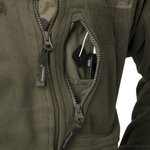 Helikon - Bluza polarowa Infantry - Black/PL Woodland - BL-INF-HF-17