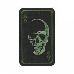 M-Tac - Moralaufnäher Patch Face of War - Cordura - Schwarz/Grün - 51389201
