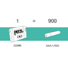 Petzl - Rechargeable Battery Li-Ion CORE 2 for Hybrid Flashlights - 1250 mAh - USB-C - E099EB00