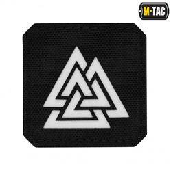 M-Tac - Naszywka Laser cut Valknut kwadrat - Czarny - 51162299