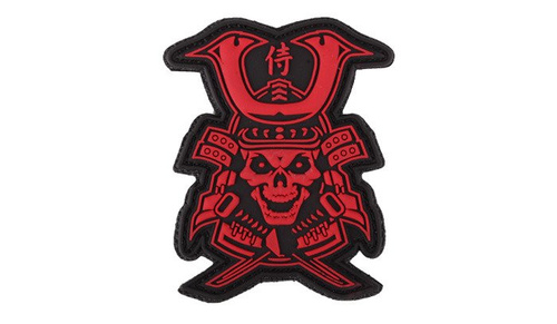 101 Inc. - 3D-Aufnäher - Samurai-Schädel - Rot