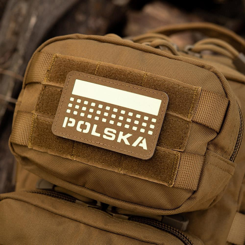 M-Tac - Flag patch Poland 50х80 - Laser Cut - Coyote / Fluo - 51007205