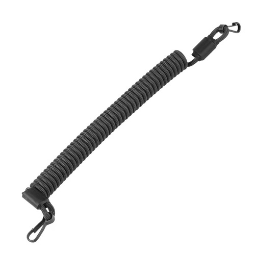 EDCX - Elastisches Schlüsselband mit Karabinern - Schwarz - 3082