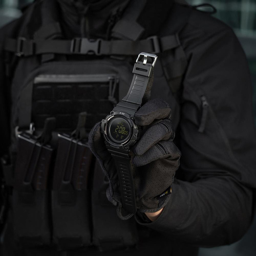 M-Tac - Taktische Uhr mit Kompass 2233 - Schwarz - 50010002