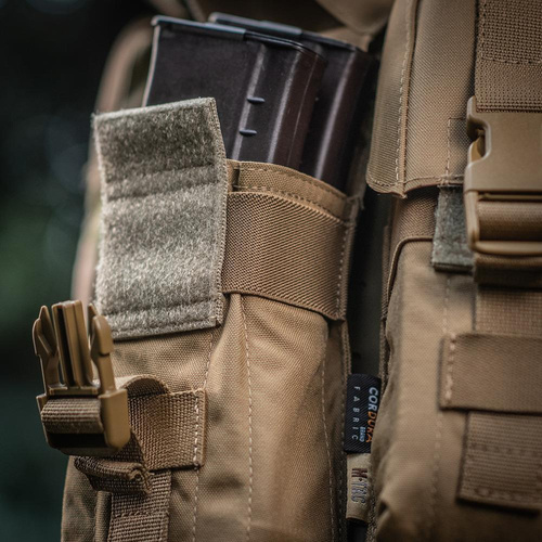 M-Tac - Ładownica na dwa magazynki AR/AK - Fastex - Cordura 500D - Woojin - Coyote - 10013105