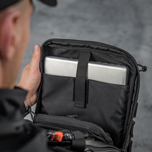 M-Tac - Taschenbeutel Vertikal Laser Cut Hex - Schwarz - 10241002