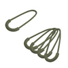 101 Inc - Reißverschlussring-Zieher - 5er-Pack - Grün - 359710-GR
